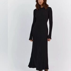 Dissh Ada Black Knit Dress